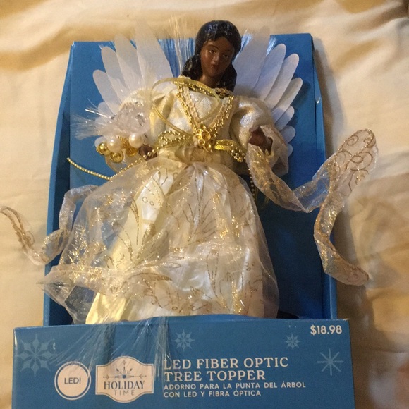 Holiday Time Angel Led Fiber Optic Tree Topper 12” - Picture 1 of 7